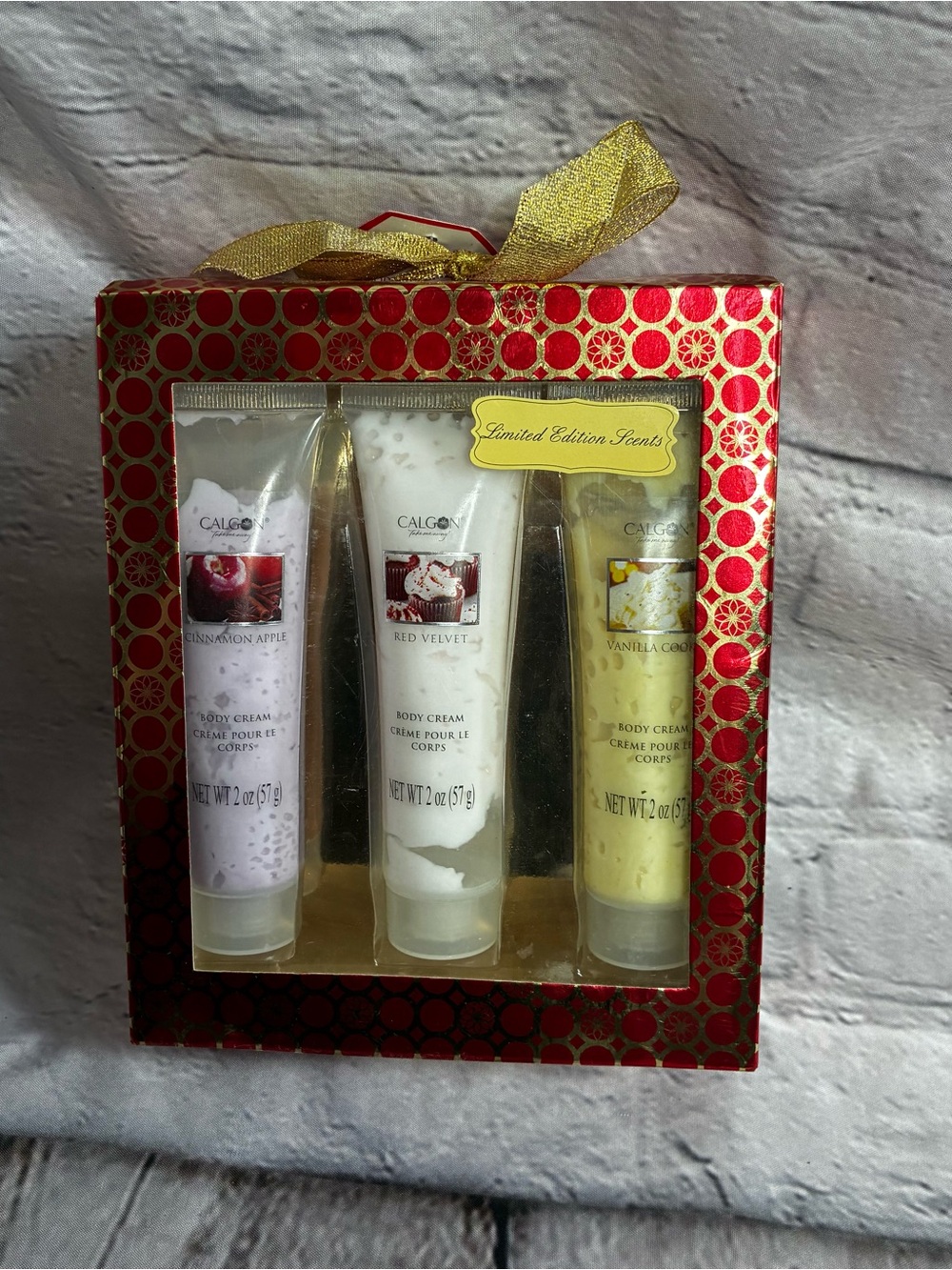 Calgon Take Me Away Limited Edition Body Cream Trio Gift Set 2 Oz Bottles NIB